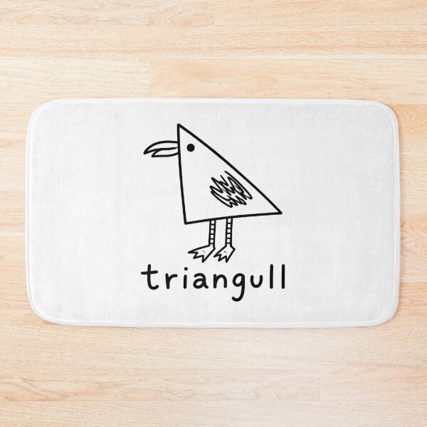 Item preview, Triangull Triangle Seagull Geometric Bird Pun designed and sold by gunaone-design.