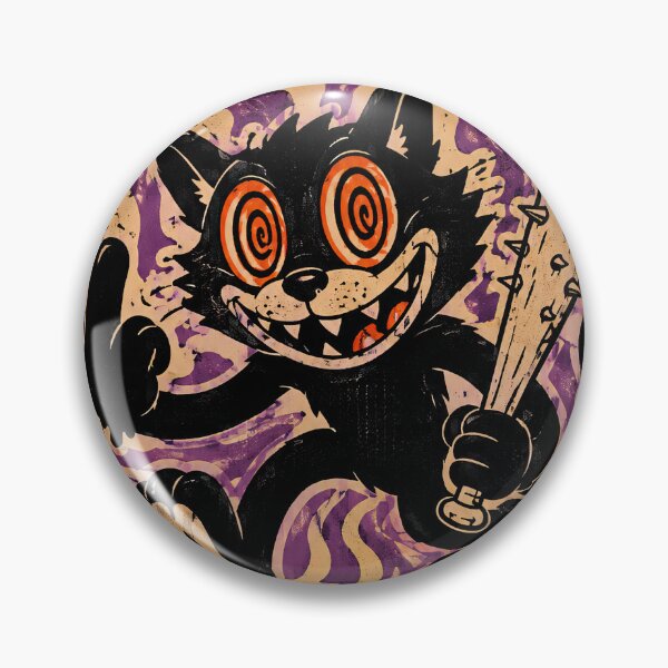 Item preview, Violence Is Always the Answer – Psycho Cat Retro 70s Cartoon designed and sold by obstinator.