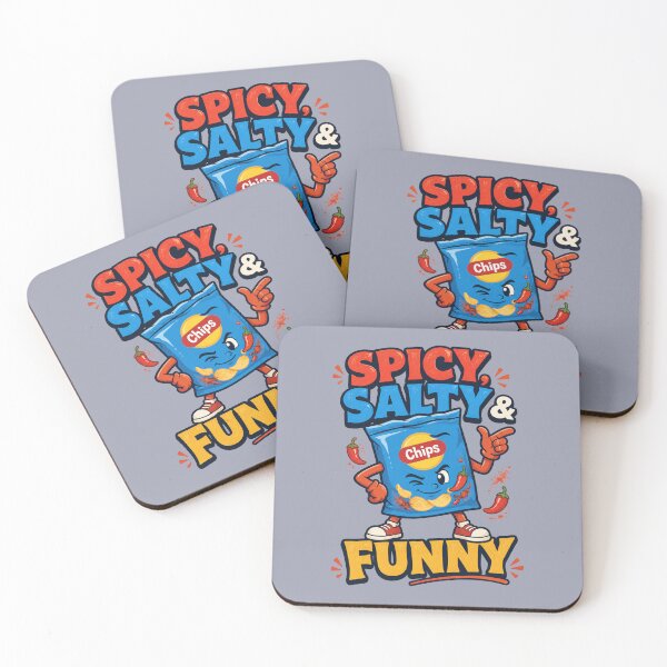 Item preview, Spicy, Salty & Funny – Paprika Chips designed and sold by Aimetoi.