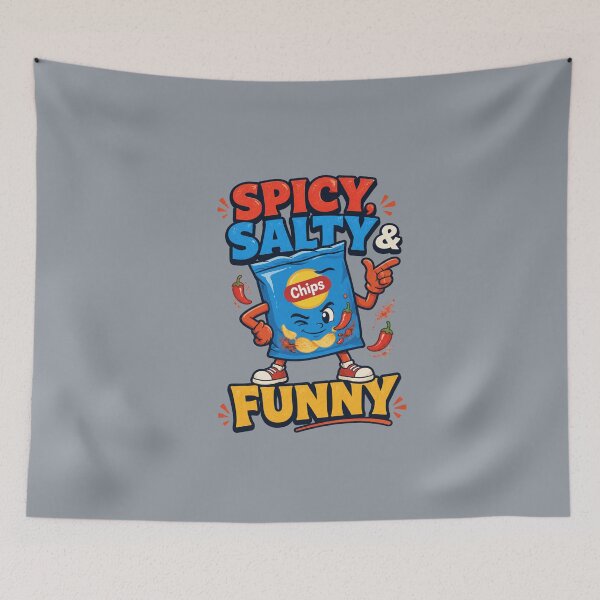Item preview, Spicy, Salty & Funny – Paprika Chips designed and sold by Aimetoi.