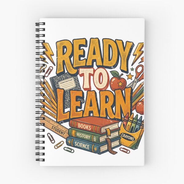 Item preview, Ready to Learn Back to School Supplies Retro Student Illustration designed and sold by favoprintaart.