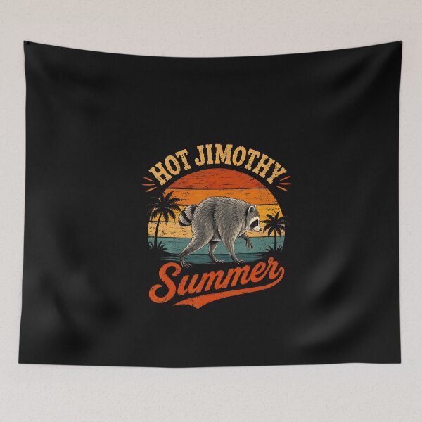 Item preview, Hot Jimothy Summer Viral Raccoon Seattle Funny Trash Panda designed and sold by ChaosColorCo.