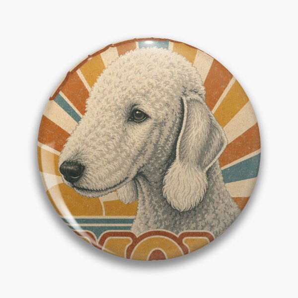 Item preview, Bedlington Terrier Retro Sunset Emblem Bedlington Mom designed and sold by BoosterShop.