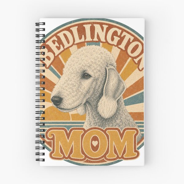 Item preview, Bedlington Terrier Retro Sunset Emblem Bedlington Mom designed and sold by BoosterShop.