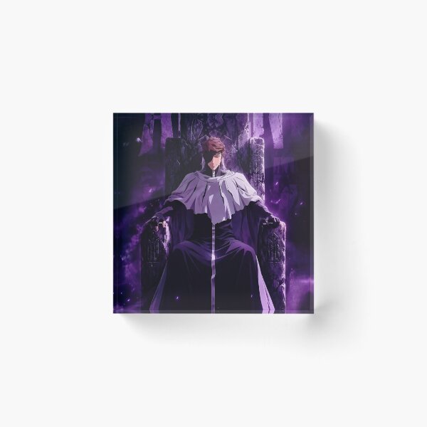 Artikelvorschau, Aizen | Lila Anime-Mastermind – Dunkler Thron-Bösewicht in Mystic Fantasy entworfen und verkauft von Dyan4.