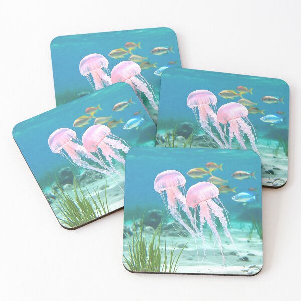 Item preview, Ocean Tranquillity - Two Jellyfish designed and sold by IRLT Designs.