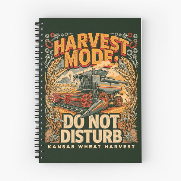 Item preview, Kansas Wheat Harvest Farm Machine T-Shirt – Vintage Farmer Humor designed and sold by Mahilis.