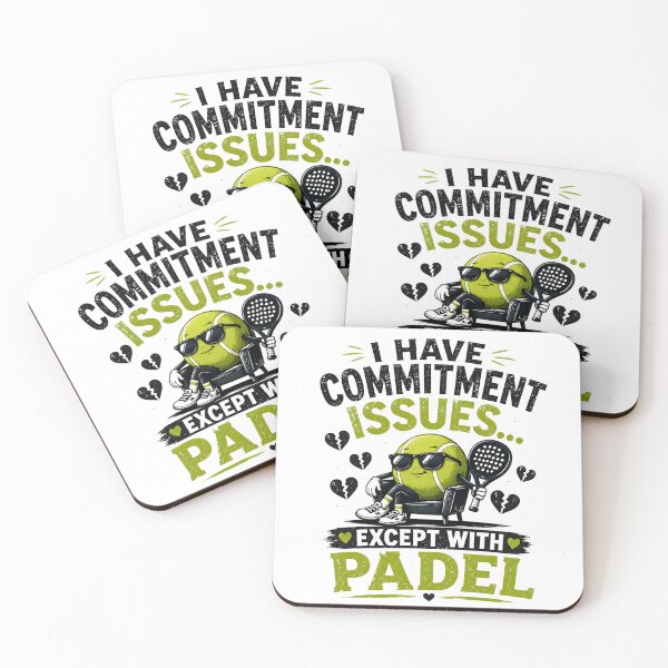 Item preview, Commitment issues | Funny Padel Shirt | Padel Products designed and sold by Rikas-art.