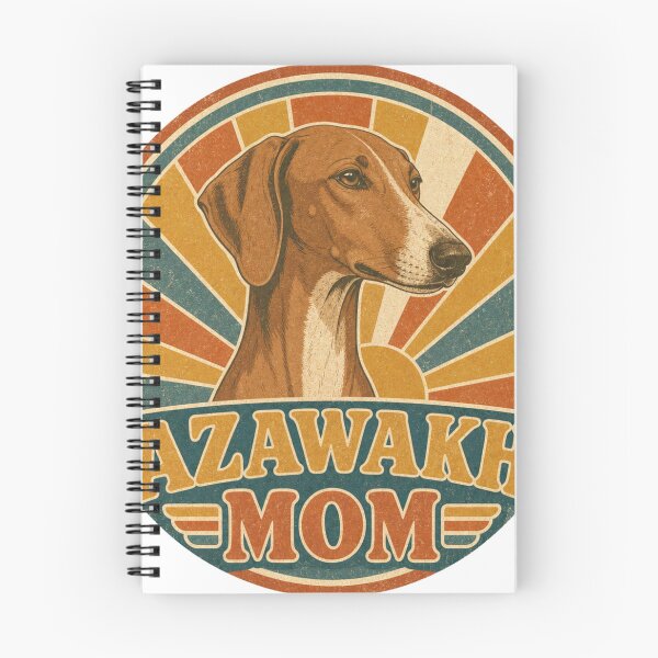 Item preview, Azawakh Retro Sunset Emblem Azawakh Mom designed and sold by BoosterShop.