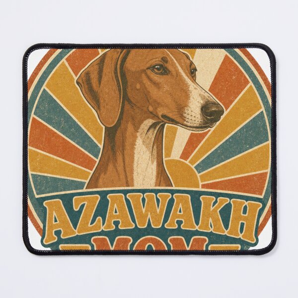 Item preview, Azawakh Retro Sunset Emblem Azawakh Mom designed and sold by BoosterShop.