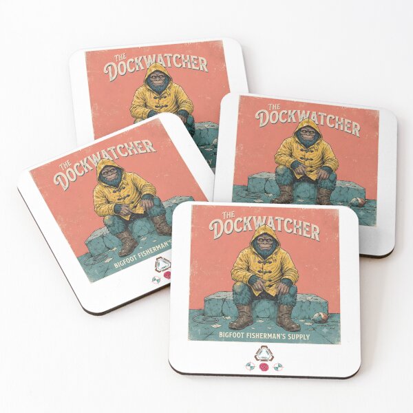 Item preview, The Dockwatcher - Bigfoot Fisherman's Supply Vintage Bigfoot in Yellow Raincoat designed and sold by Whimsy Trail Co.