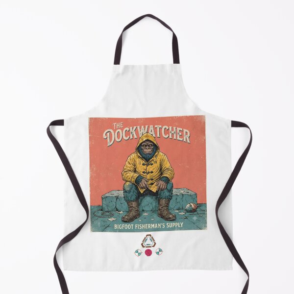 Item preview, The Dockwatcher - Bigfoot Fisherman's Supply Vintage Bigfoot in Yellow Raincoat designed and sold by Whimsy Trail Co.