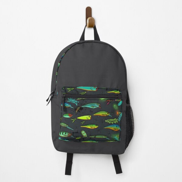 Item preview, Street Fishing Urban Lures Seamless Pattern designed and sold by ThirdShiftLab.