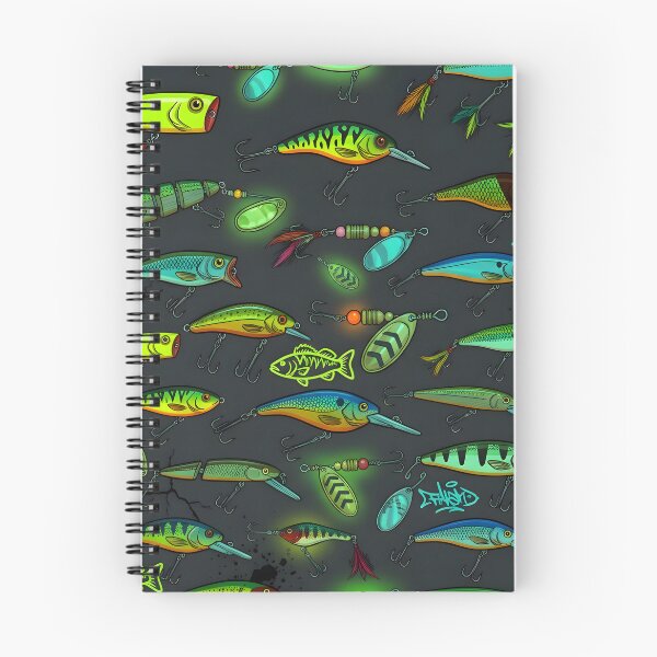 Item preview, Street Fishing Urban Lures Seamless Pattern  designed and sold by ThirdShiftLab.