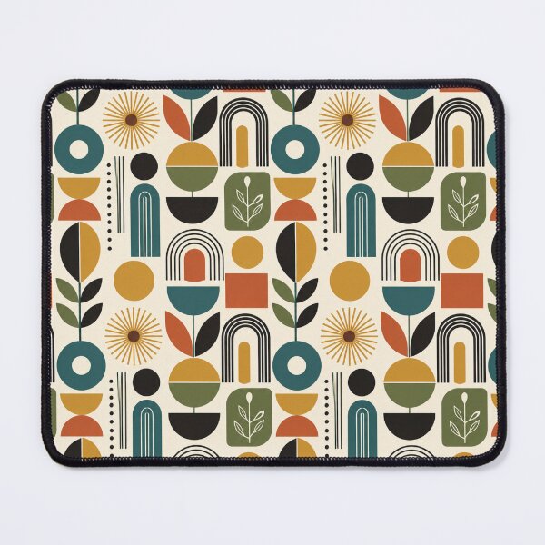 Item preview, Mid Century Modern Geometric Botanical Pattern designed and sold by BROHLine Studio.