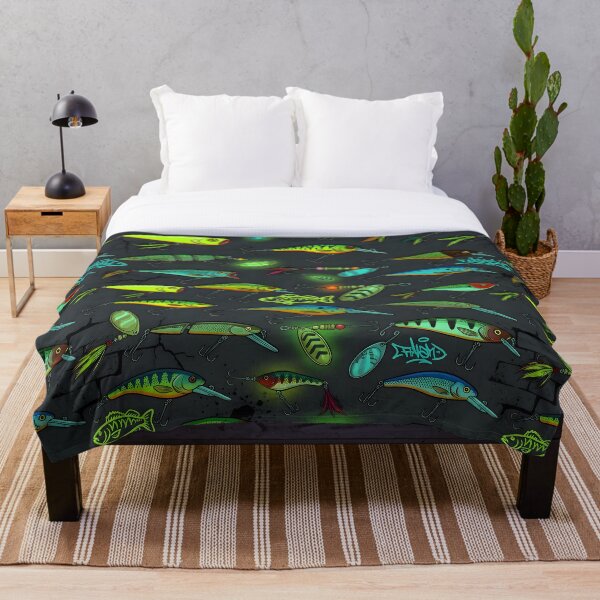 Item preview, Street Fishing Urban Lures Seamless Pattern  designed and sold by ThirdShiftLab.