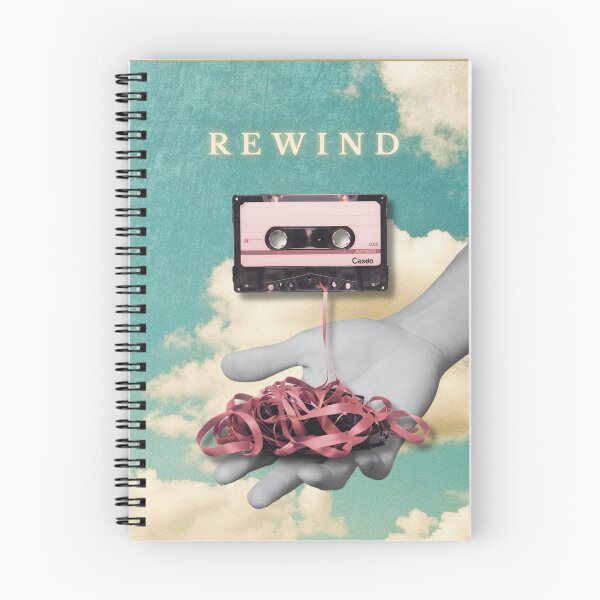 Item preview, Rewind Vintage Cassette Tape Surreal Collage designed and sold by Alien byte art.