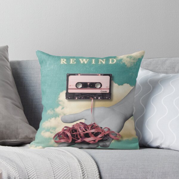 Item preview, Rewind Vintage Cassette Tape Surreal Collage designed and sold by Alien byte art.