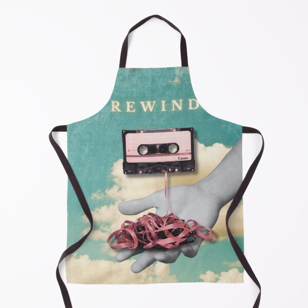 Item preview, Rewind Vintage Cassette Tape Surreal Collage designed and sold by Alien byte art.
