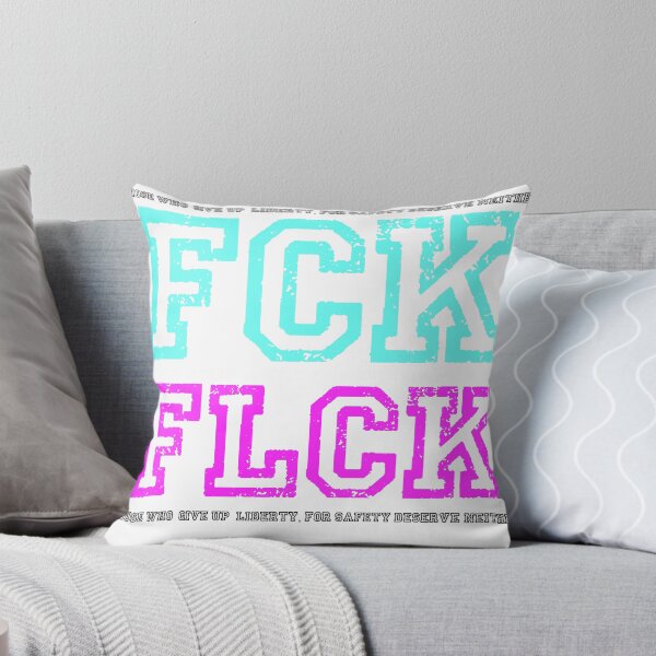 Item preview, Fck Flock (F*ck Flock) 90s teal and purple / pink deflock anti mass surveilance design designed and sold by DonDoodle.