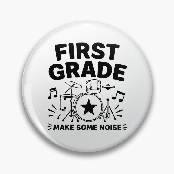 Item preview, First Grade Make Some Noise 1st Grade Drums Rock and Roll - Back To School Kids designed and sold by gunaone-design.