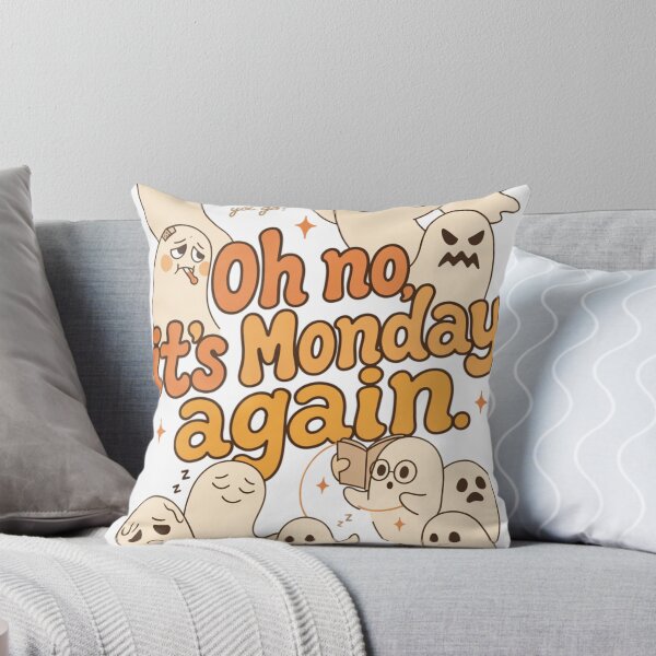 Item preview, Oh No ,It's Monday Again Cute Ghost designed and sold by NivaArt365.