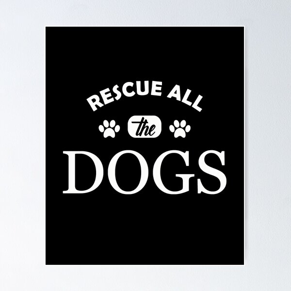 Item preview, Rescue All The Dogs Paw Print Animal Lover Gift designed and sold by GiaoCalonas.