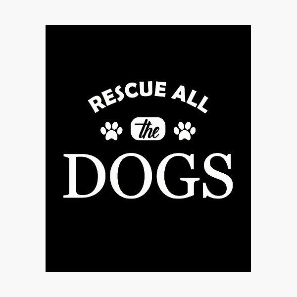 Item preview, Rescue All The Dogs Paw Print Animal Lover Gift designed and sold by GiaoCalonas.