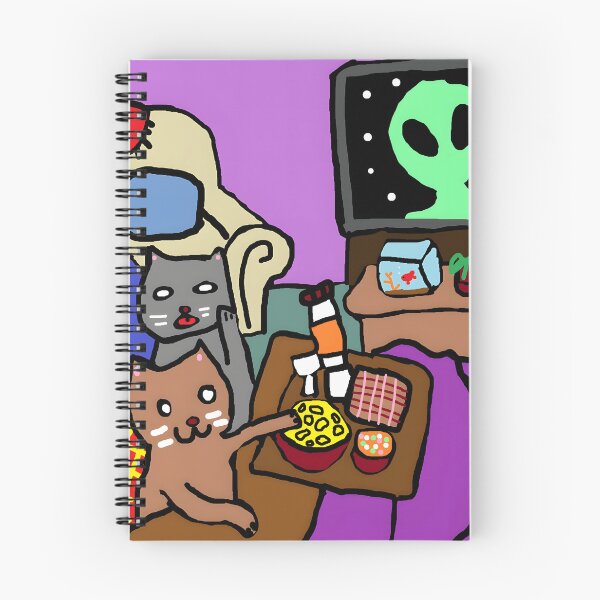 Item preview, Cats Watching Aliens Instead of Going to Bed designed and sold by Romeo-Circle.