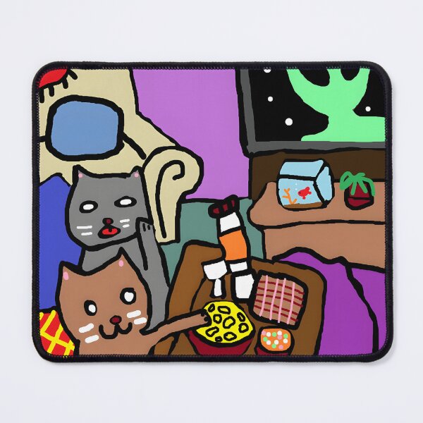 Item preview, Cats Watching Aliens Instead of Going to Bed designed and sold by Romeo-Circle.