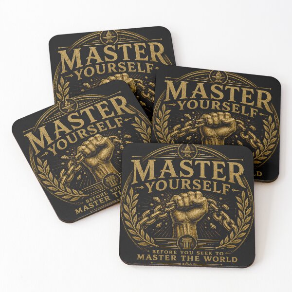 Item preview, Master Yourself | Self-Mastery & Discipline Vintage Engraving designed and sold by INNER FORGE.