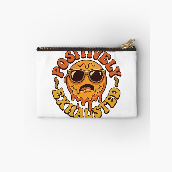Item preview, Positively Exhausted | Funny Retro Burnout Melting Face designed and sold by EmrYldrn.