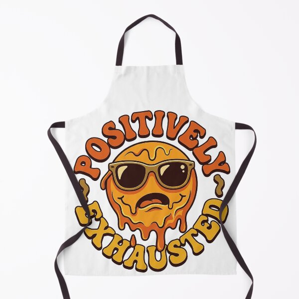 Item preview, Positively Exhausted | Funny Retro Burnout Melting Face designed and sold by EmrYldrn.
