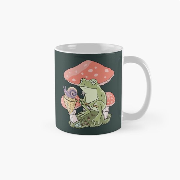 Item preview, Frog Cottagecore Mushroom Snail Vintage Forest Art designed and sold by LeshanArt.