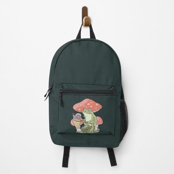 Item preview, Frog Cottagecore Mushroom Snail Vintage Forest Art designed and sold by LeshanArt.