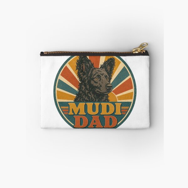 Item preview, Mudi Retro Sunset Emblem Mudi Dad designed and sold by BoosterShop.