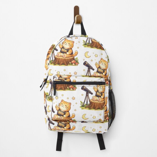Item preview, Kawaii Orange Cat Stargazing Cute Cartoon Animal Design designed and sold by Wawa5656.