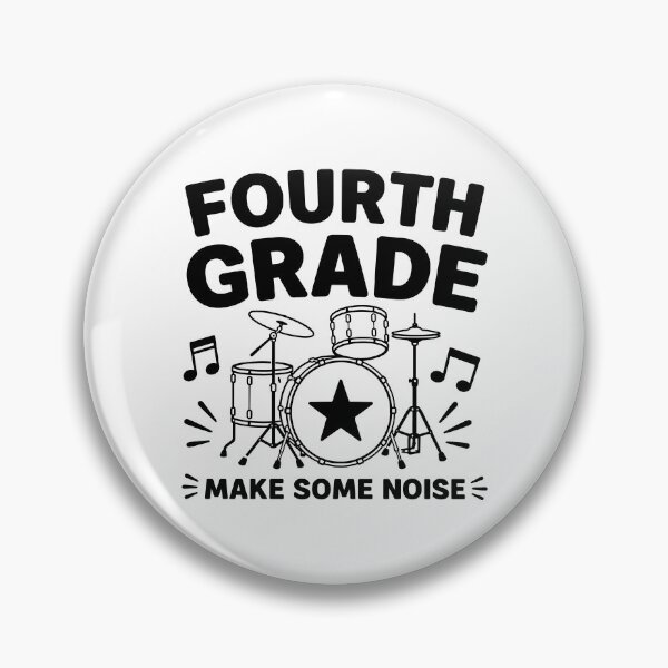 Item preview, Fourth Grade Make Some Noise 4th Grade Drums Rock and Roll - Back To School Kids designed and sold by gunaone-design.