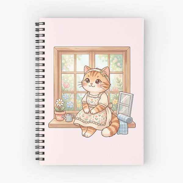 Item preview, Cozy Cottagecore Cat: Window Nook Kawaii designed and sold by CuteKats.