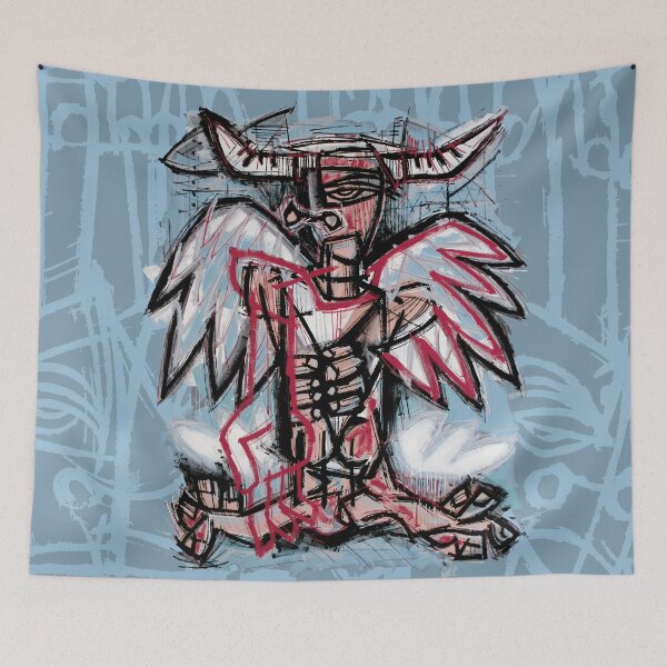 Item preview, THE MINOTAUR ANGEL: THE DUALITY OF THE SOUL designed and sold by supernikol.