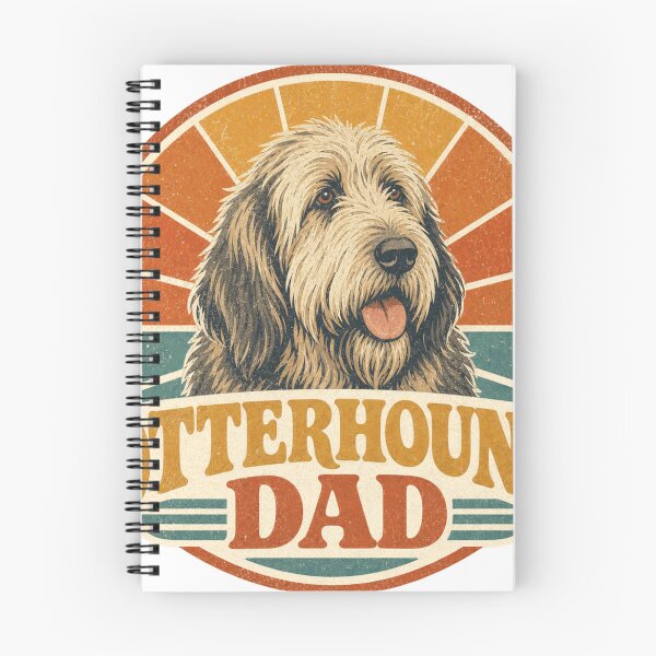 Item preview, Otterhound Retro Sunset Emblem Otterhound Dad designed and sold by BoosterShop.