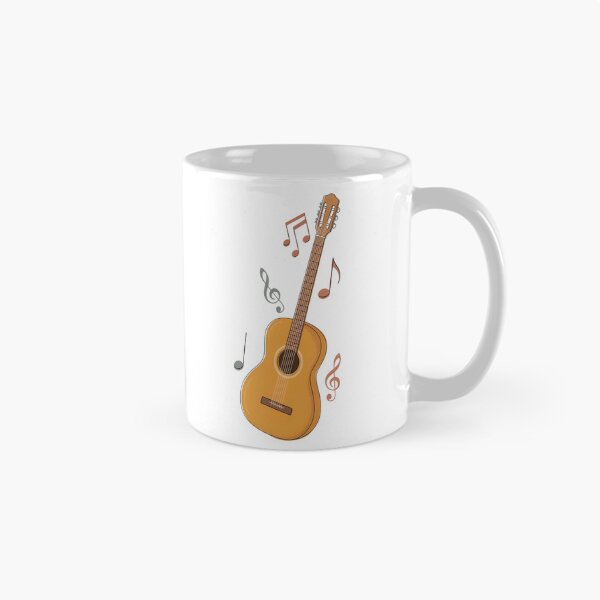 Item preview, Acoustic Guitar – Minimalist Classical Music Notes Design designed and sold by Midnight Veil Designs.
