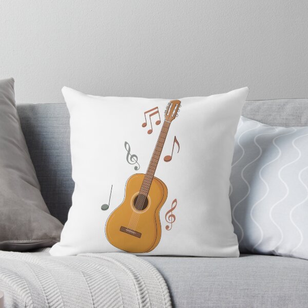 Item preview, Acoustic Guitar – Minimalist Classical Music Notes Design designed and sold by Midnight Veil Designs.