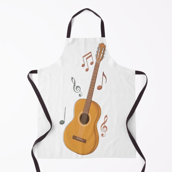 Item preview, Acoustic Guitar – Minimalist Classical Music Notes Design designed and sold by Midnight Veil Designs.