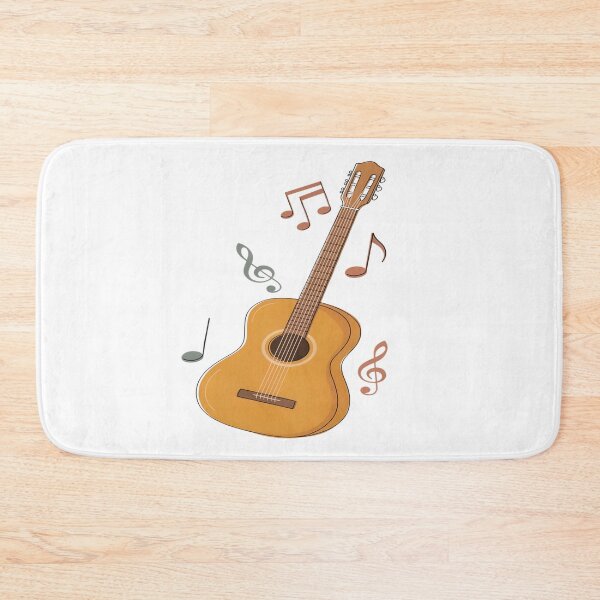 Item preview, Acoustic Guitar – Minimalist Classical Music Notes Design designed and sold by Midnight Veil Designs.