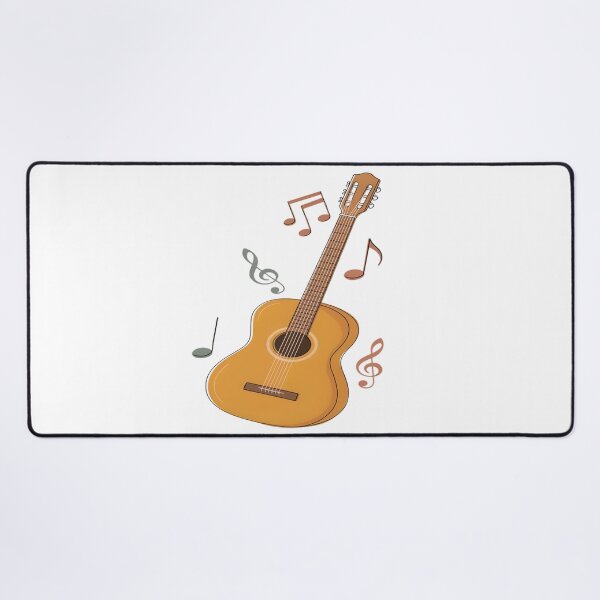 Item preview, Acoustic Guitar – Minimalist Classical Music Notes Design designed and sold by Midnight Veil Designs.