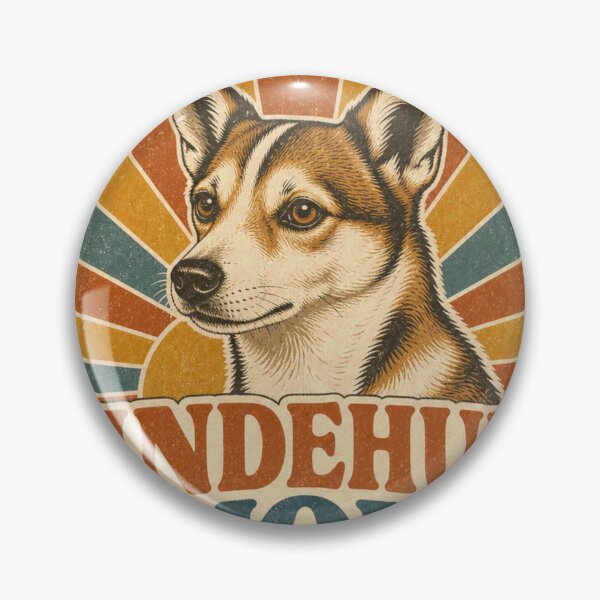 Item preview, Norwegian Lundehund Retro Sunset Emblem Lundehund Mom designed and sold by BoosterShop.