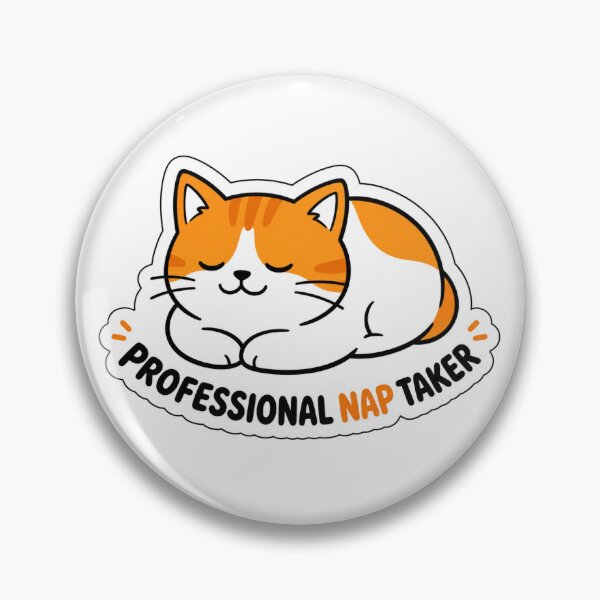 Item preview, Professional Nap Taker Funny Lazy Cat Lover Cute Kitten Humor Sarcastic Gift Tee designed and sold by NKWealthDesign.