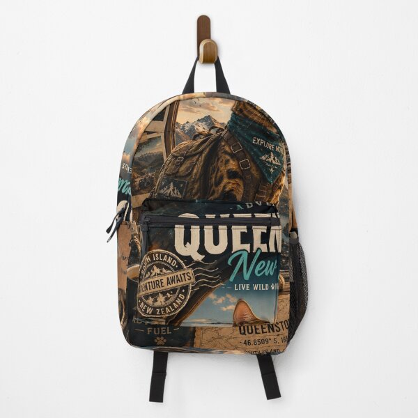 Item preview, Bengal Catventurer Queenstown New Zealand  Adventure Cats™  Vintage Explorer Travel Design designed and sold by TeeVibeHaus.