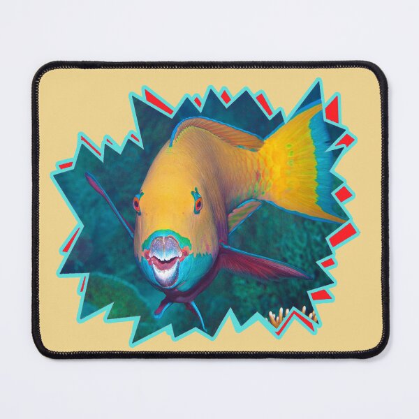 Item preview, Colorful Parrotfish Starburst Design * Graphic Underwater Art | designed and sold by Photo & Design Ute Niemann.